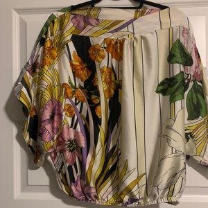 Silk Floral Blouse
